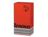 Красные салфетки бумажные Renova 2 сл. 25л. в пачке